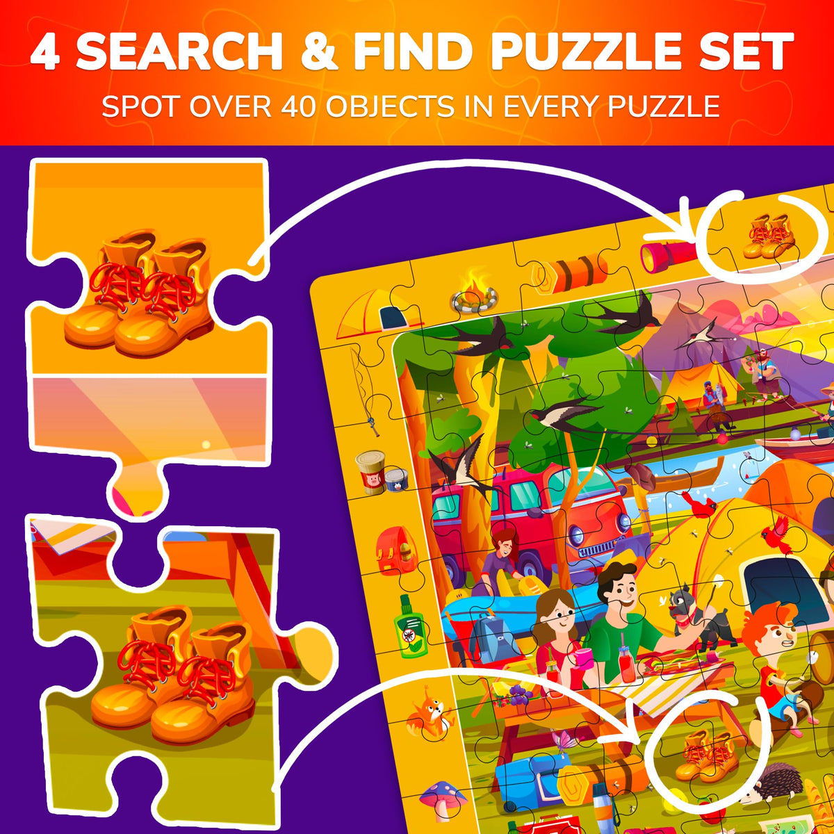 QUOKKA 4-in-1 toy store scene puzzle invites exploration and problem-solving