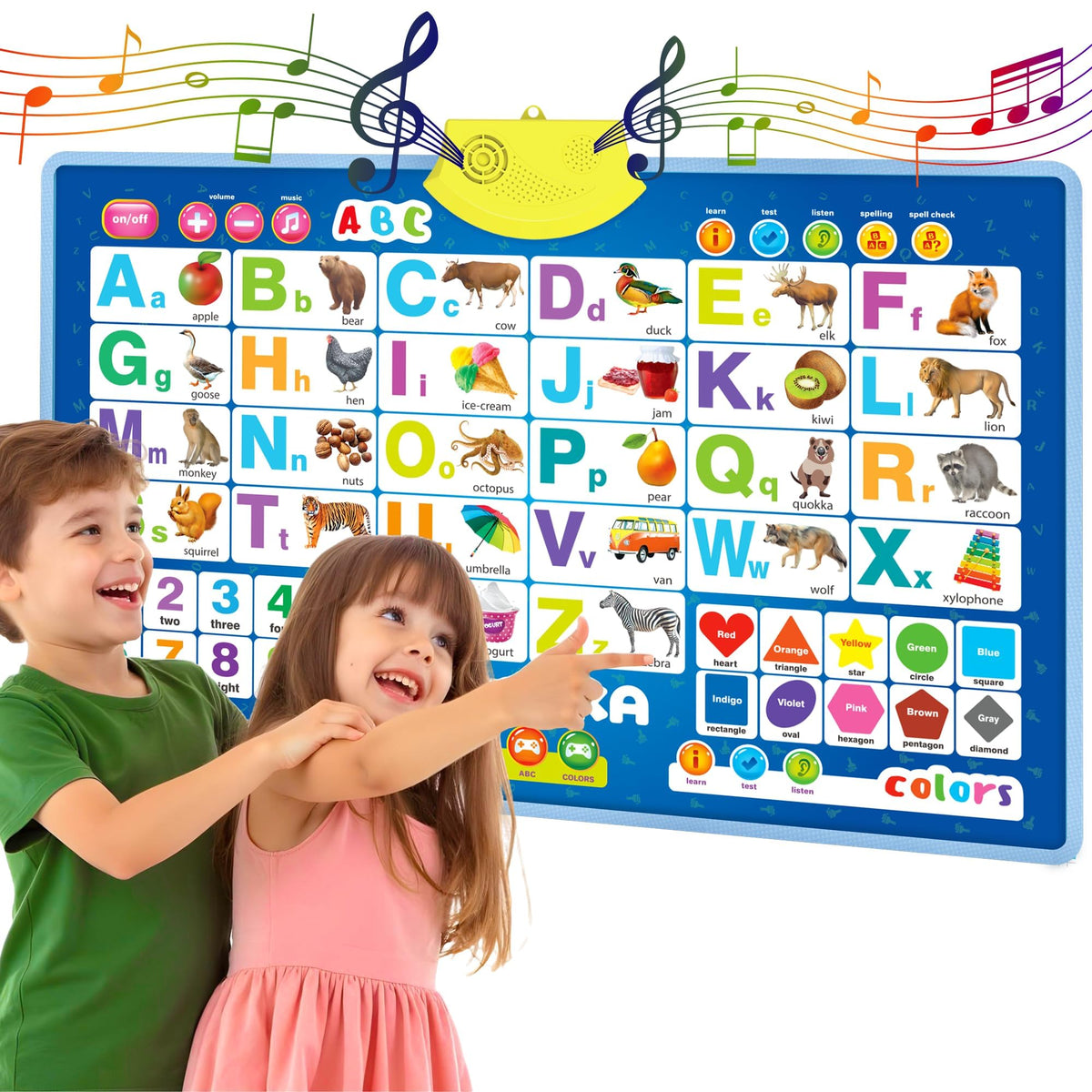 QUOKKA ABC chart wall blue for engaging early learning.