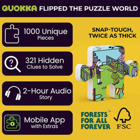 QUOKKA audio story insert provides an extended journey for puzzle enthusiasts.