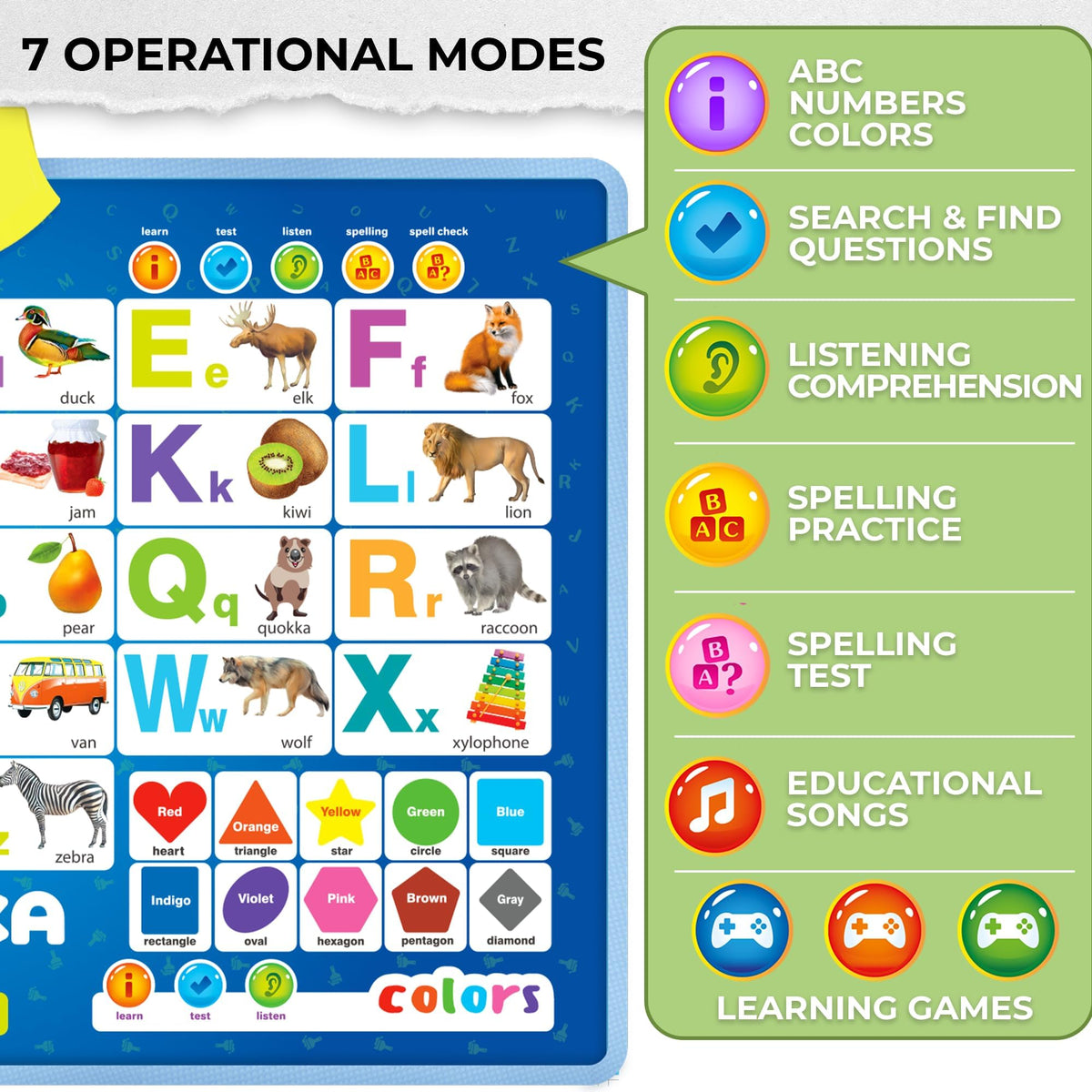 QUOKKA autism-friendly education poster uses colorful visuals for engagement.