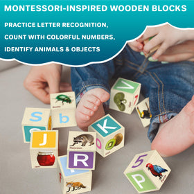 QUOKKA counting and pronunciation practice with wooden letters during playtime.
