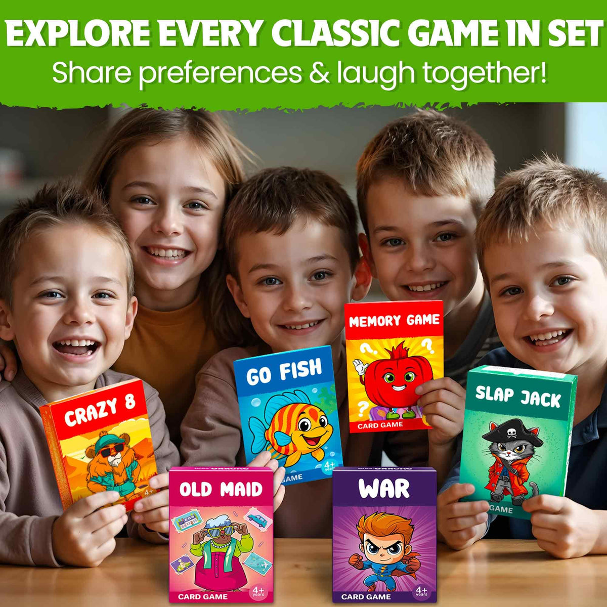 QUOKKA Crazy 8 cards promote easy rules and quick competition for kids.