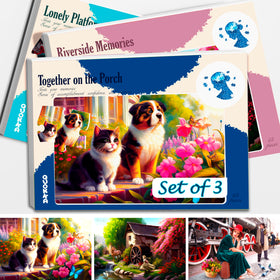 QUOKKA dementia puzzles Riverside scene for seniors to enjoy calming cognitive activity