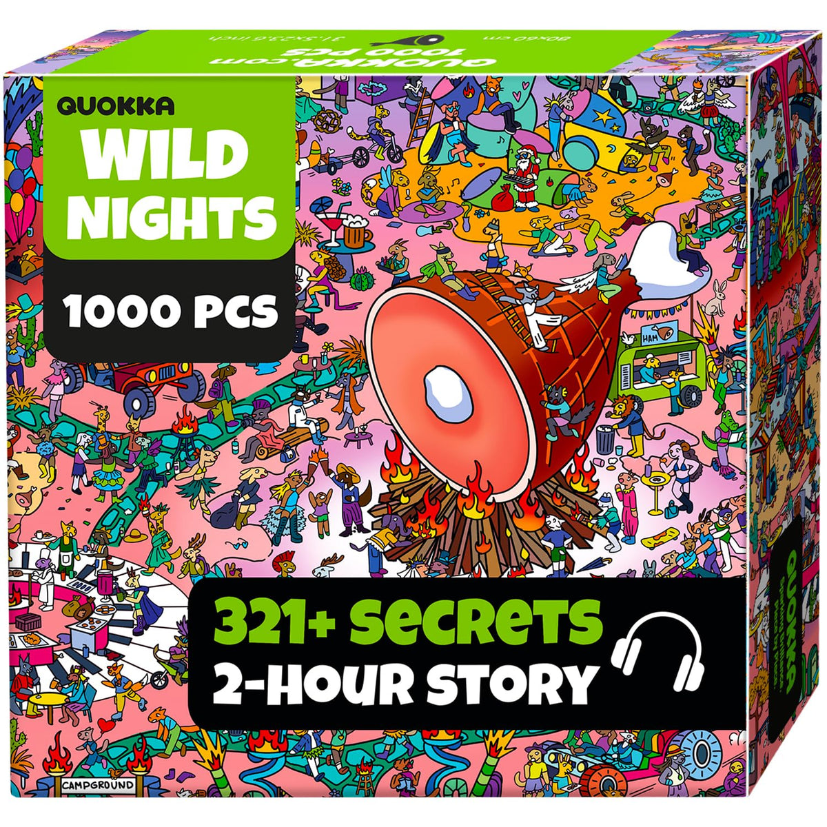 QUOKKA Desert Whirl puzzle box cover invites immersive, focused relaxation.