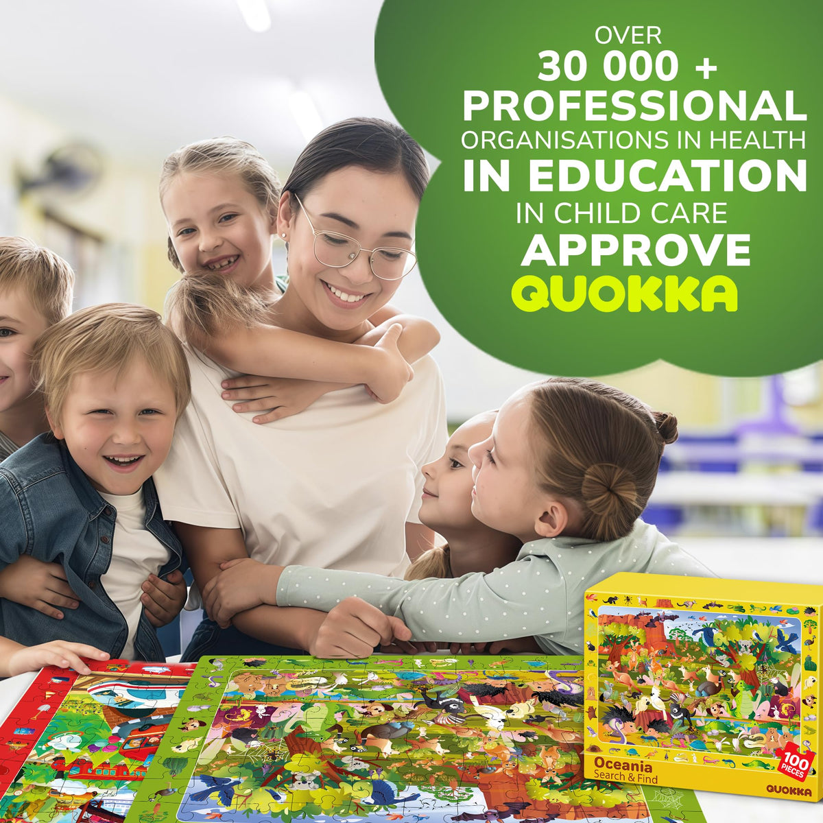 QUOKKA durable sustainable puzzle materials for family use