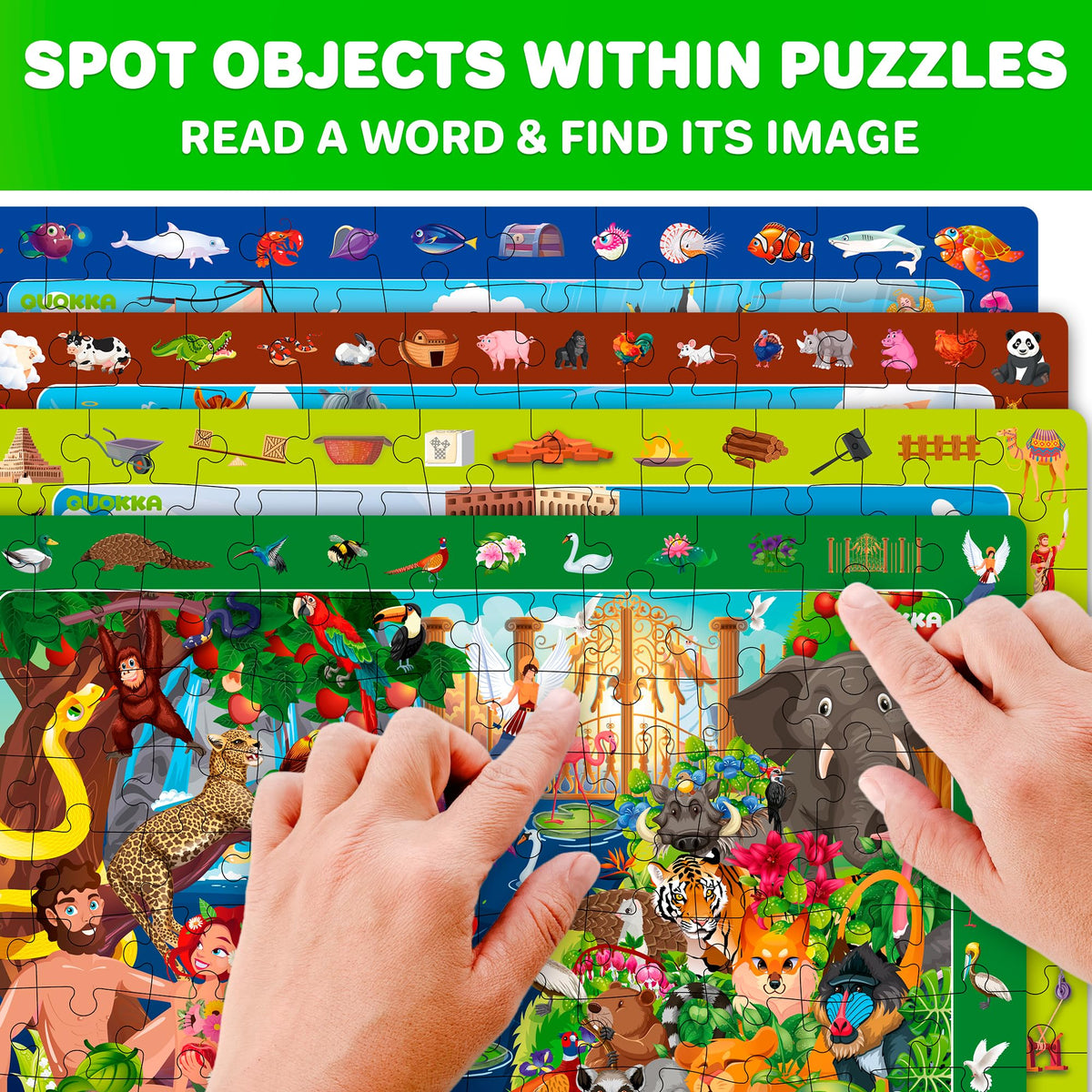 QUOKKA Eden puzzle with colorful garden scene sparks curiosity