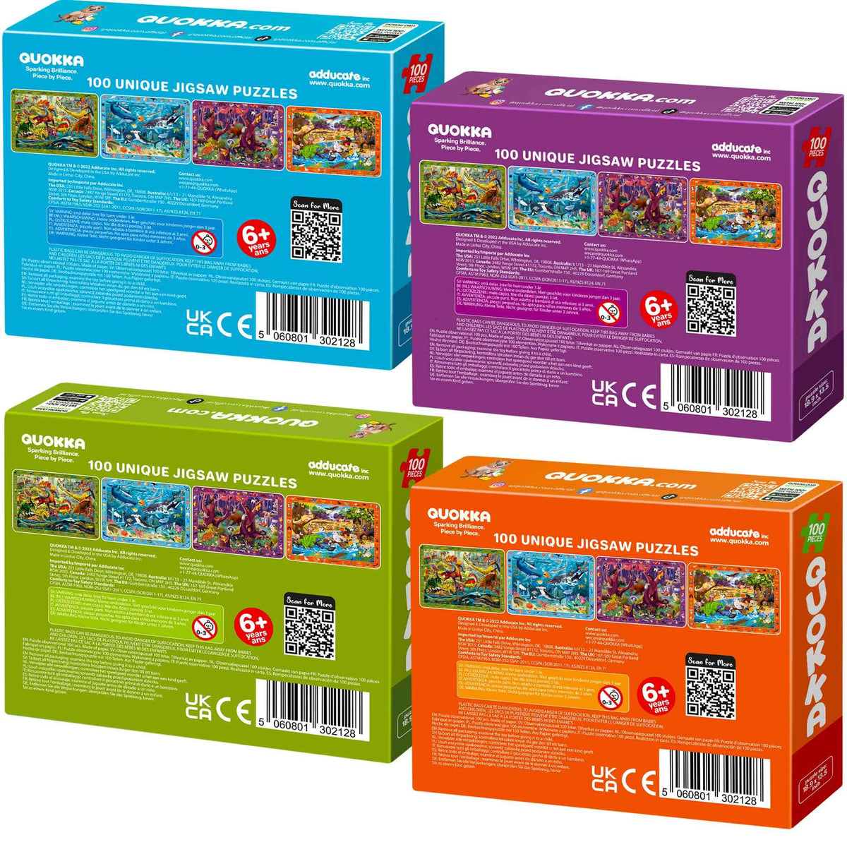 QUOKKA educational puzzles for kids 4-8 promote skills.