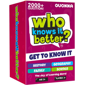QUOKKA four-in-one set with cards on the table for game night