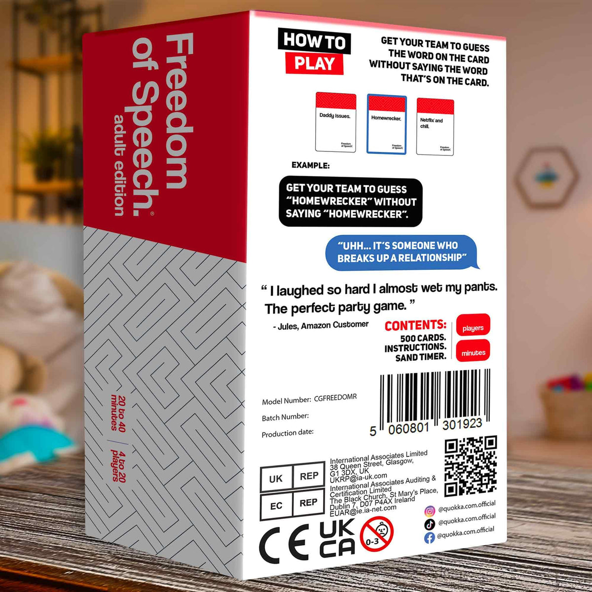 QUOKKA Freedom of Speech cards after rounds encourage quick decision-making.