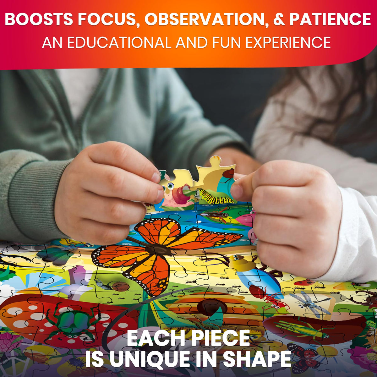 QUOKKA giraffes puzzle offers tall savannah scenes for color awareness.