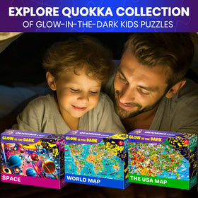 QUOKKA glow-in-the-dark feature enhances nighttime learning moments