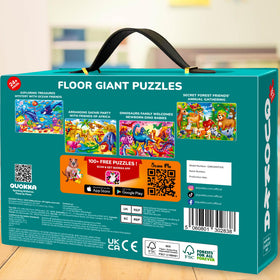 QUOKKA kids enjoy floor puzzle, large pieces fit easily on any floor.