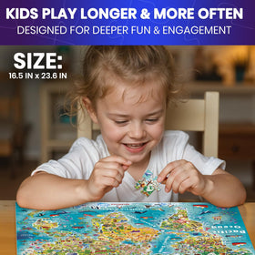 QUOKKA kids assembling puzzle promotes teamwork during play
