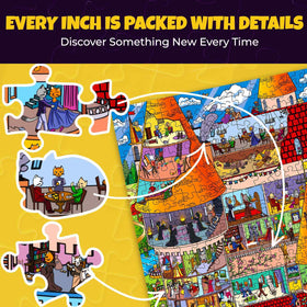 QUOKKA Knightly Cats puzzle envelopes indicate extended challenge after completion