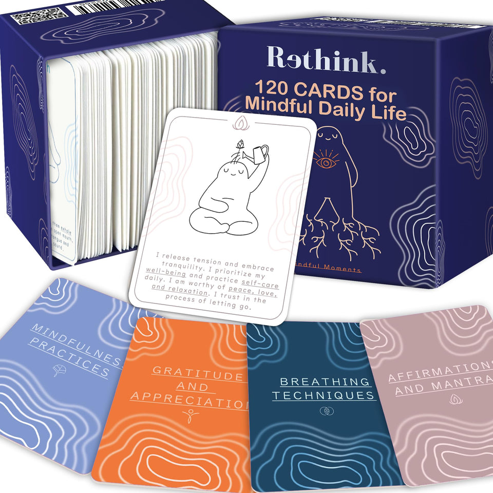 QUOKKA Meditation Cards deck with 120 cards for mindful practice.