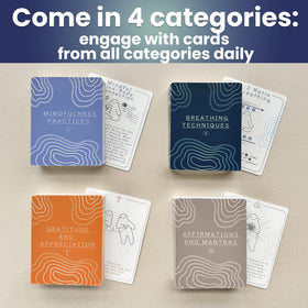 QUOKKA Meditation Cards affirmations and mantras for positive focus.
