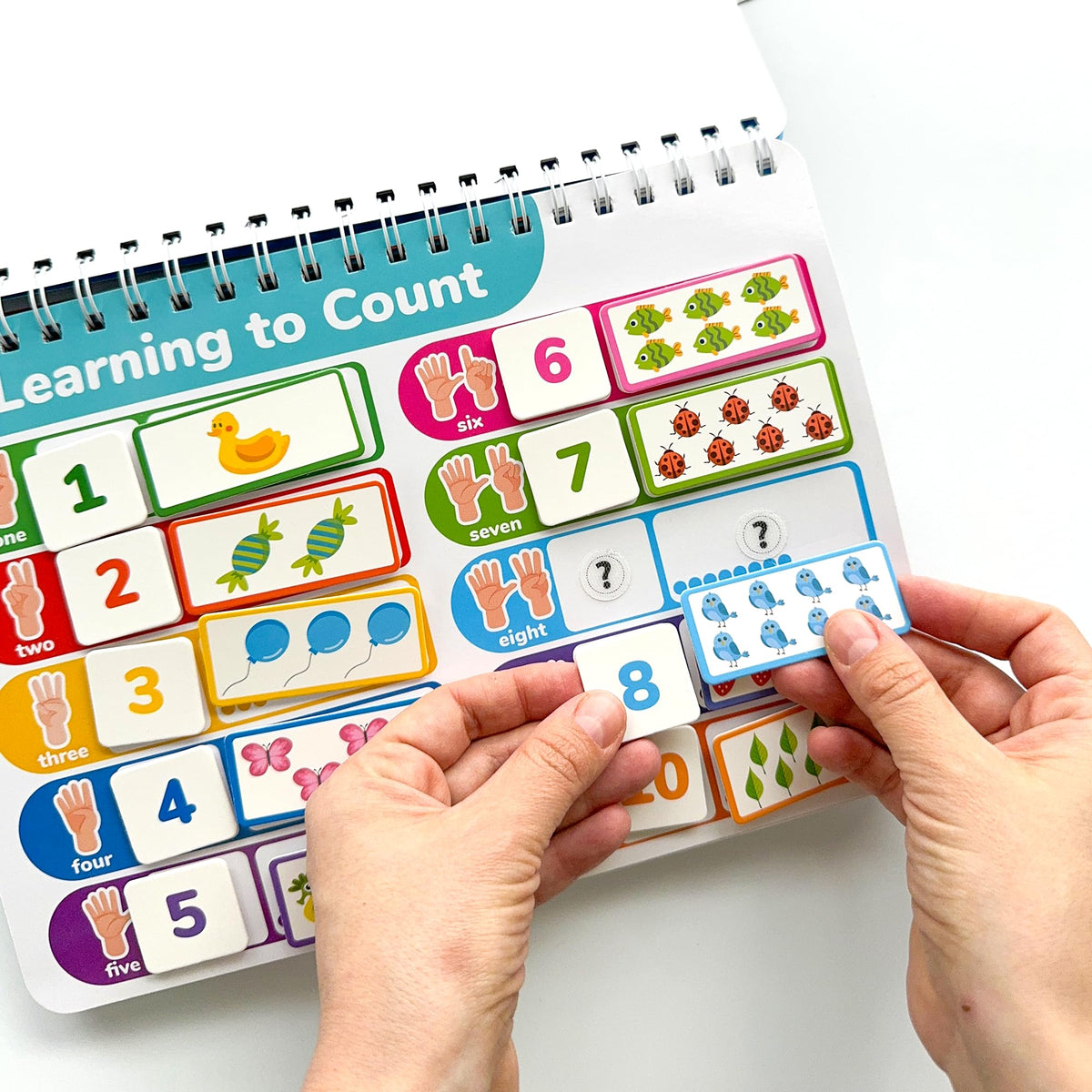 Color and shape page with textured pieces for exploration