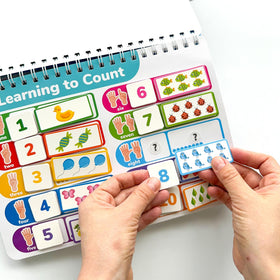 Color and shape page with textured pieces for exploration