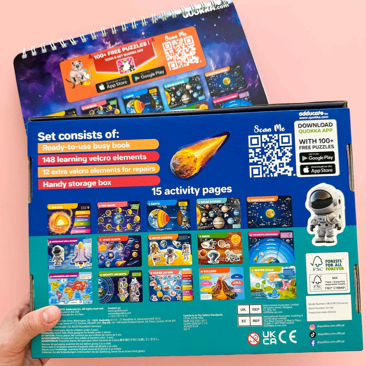 QUOKKA Montessori Busy Book gift-ready packaging for birthdays and holidays