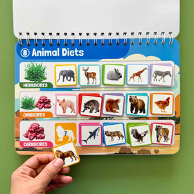 QUOKKA Busy Book independent-learning page encourages self-directed play and focus.