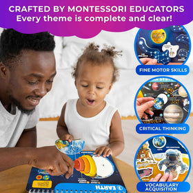 QUOKKA Montessori Busy Book ocean theme page offers tactile sea discovery activities