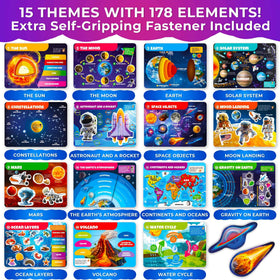 QUOKKA Montessori Busy Book space theme page sparks curiosity about planets