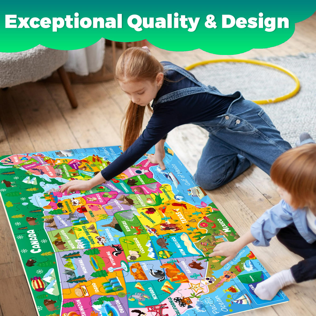 QUOKKA puzzle pieces thick and durable, promoting confident handling and repeated play.