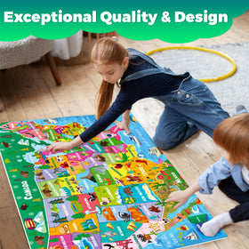 QUOKKA puzzle pieces thick and durable, promoting confident handling and repeated play.