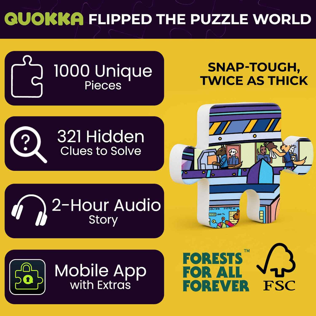 QUOKKA premium box packaging highlights gift-ready presentation for puzzle lovers