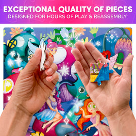 QUOKKA 48-piece puzzles feature princesses, mermaids, and unicorns to spark imagination.