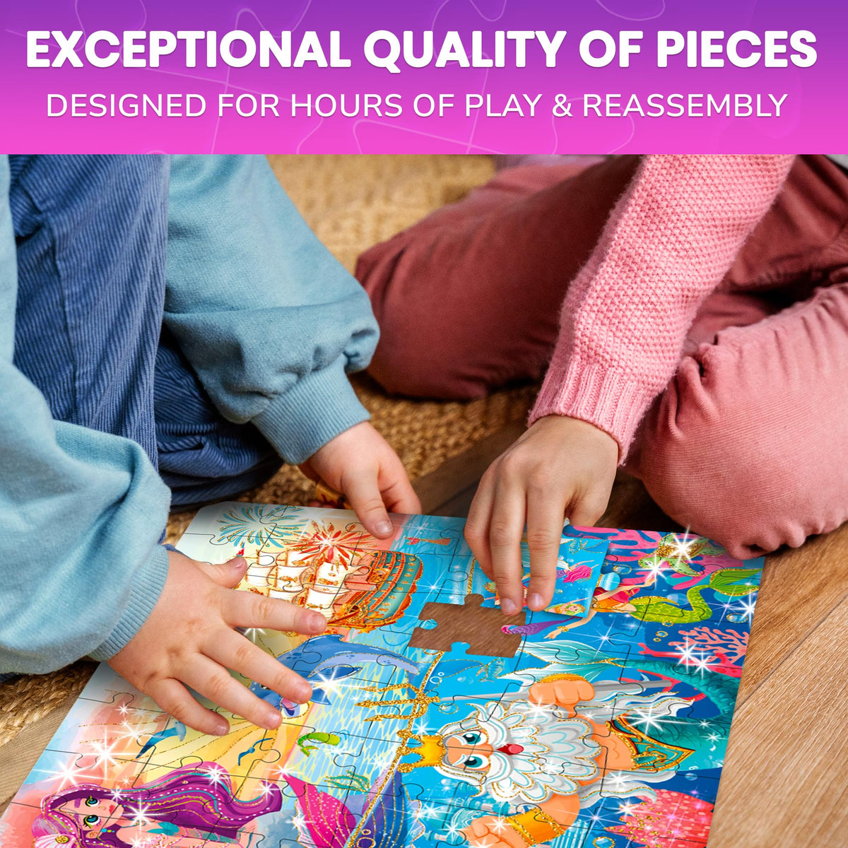 QUOKKA 60-piece easy-grip pieces for small hands