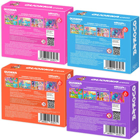 QUOKKA 60-piece quiet-time puzzle set for preschoolers