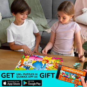 QUOKKA bright colors design makes puzzles engaging for preschoolers.
