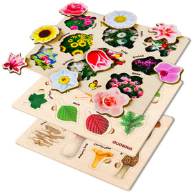 QUOKKA educational puzzle for toddlers offers bright, scratch-resistant artwork.