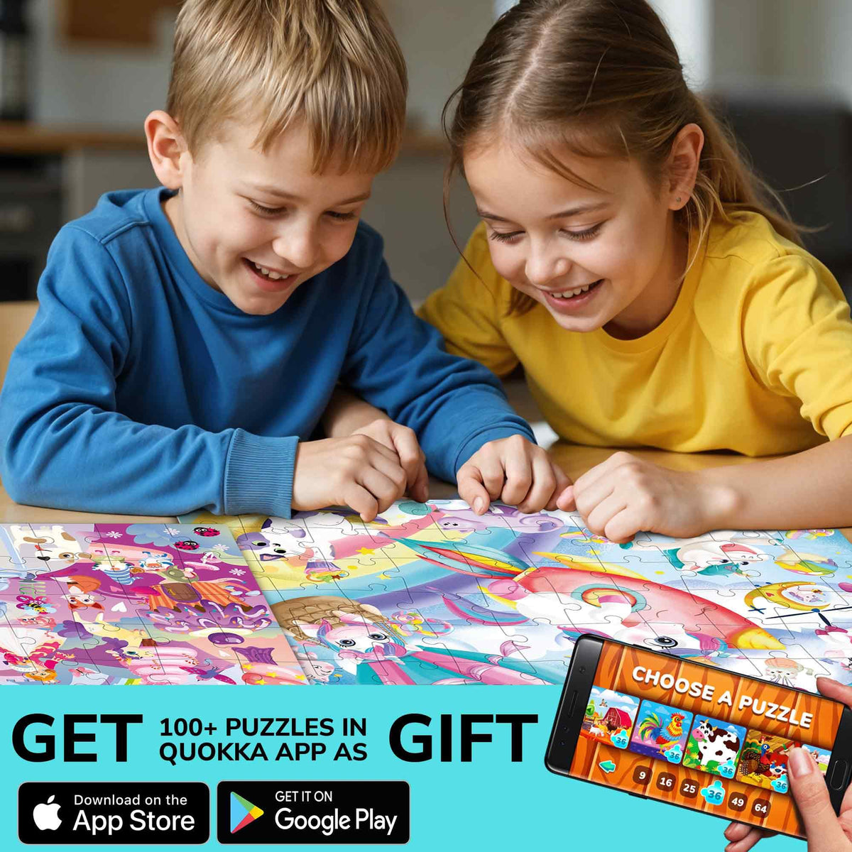 QUOKKA Puzzles fairy tales animals theme engages kids with friendly characters
