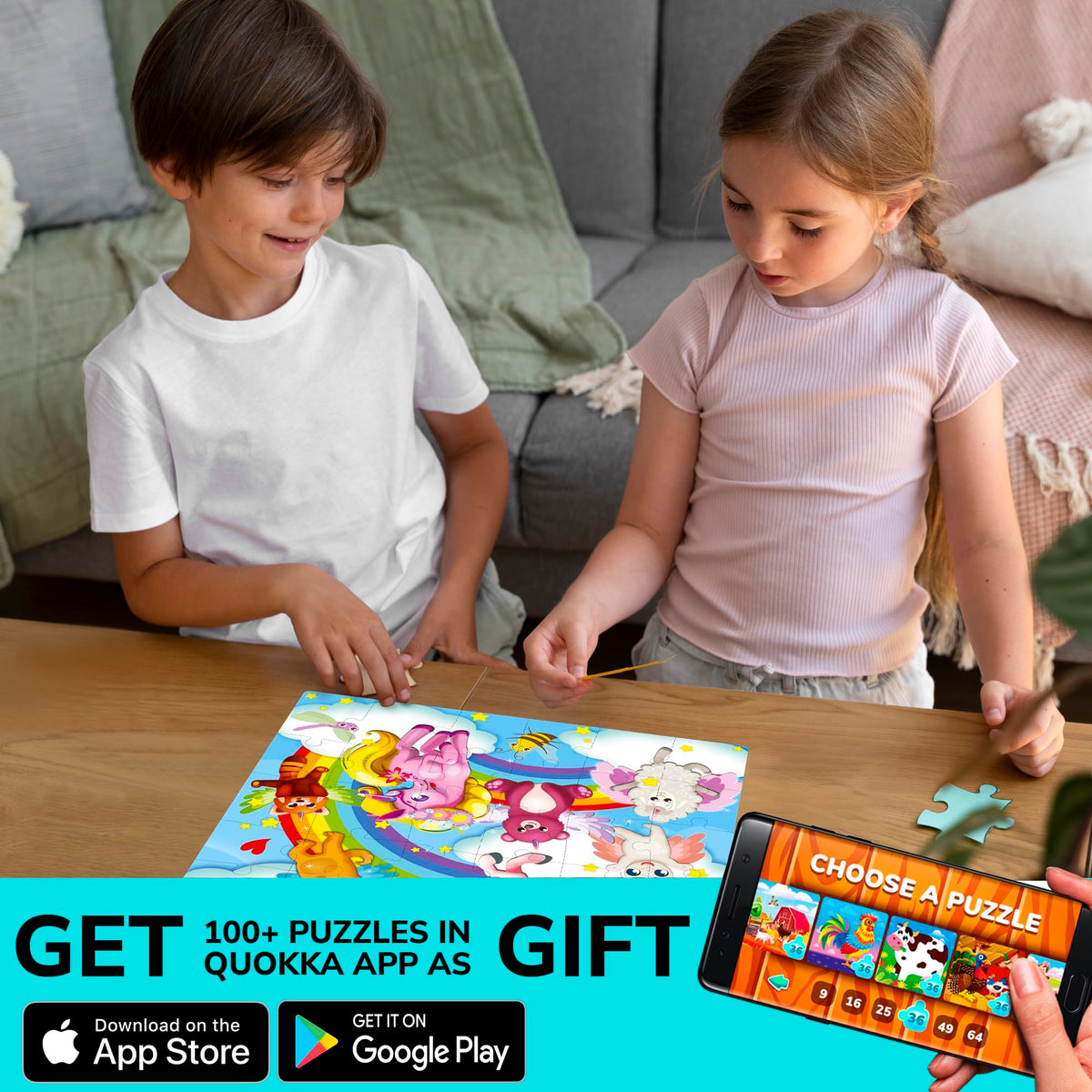 QUOKKA learning puzzles promote problem solving and logical thinking early on.