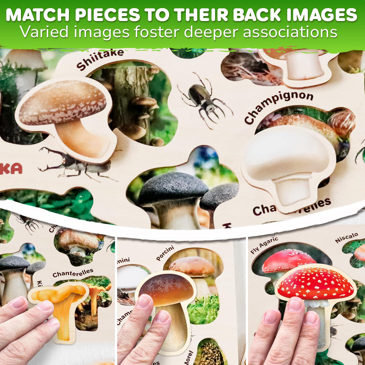 QUOKKA puzzle flowers supports color recognition and problem-solving for kids.