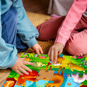 QUOKKA four puzzles in-set offers varied themes for imaginative play.