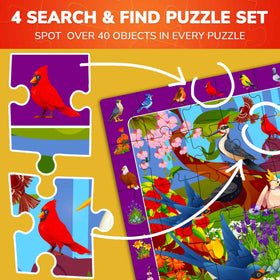 QUOKKA Puzzles garden scene encourages careful searching and patience