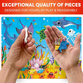 QUOKKA large-piece designs: supports hand-eye coordination during play.