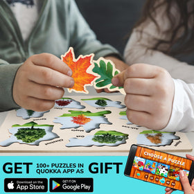 QUOKKA Montessori-style puzzle promotes independent play and learning.