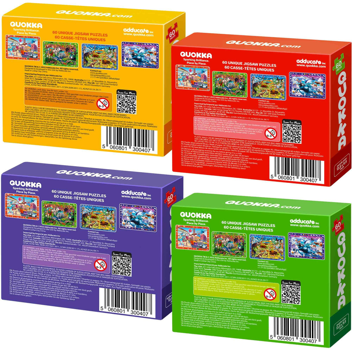 QUOKKA sixty-piece-puzzle-kit offers stepwise challenge and persistence.