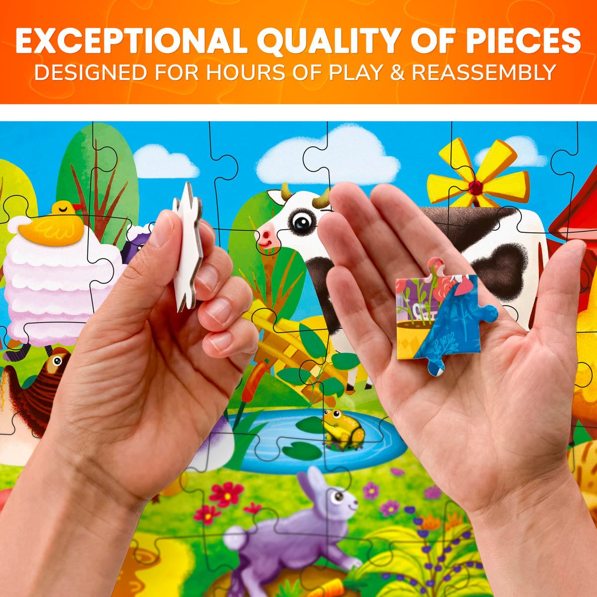 QUOKKA sunny Africa wildlife puzzle introduces diverse habitats and creatures.