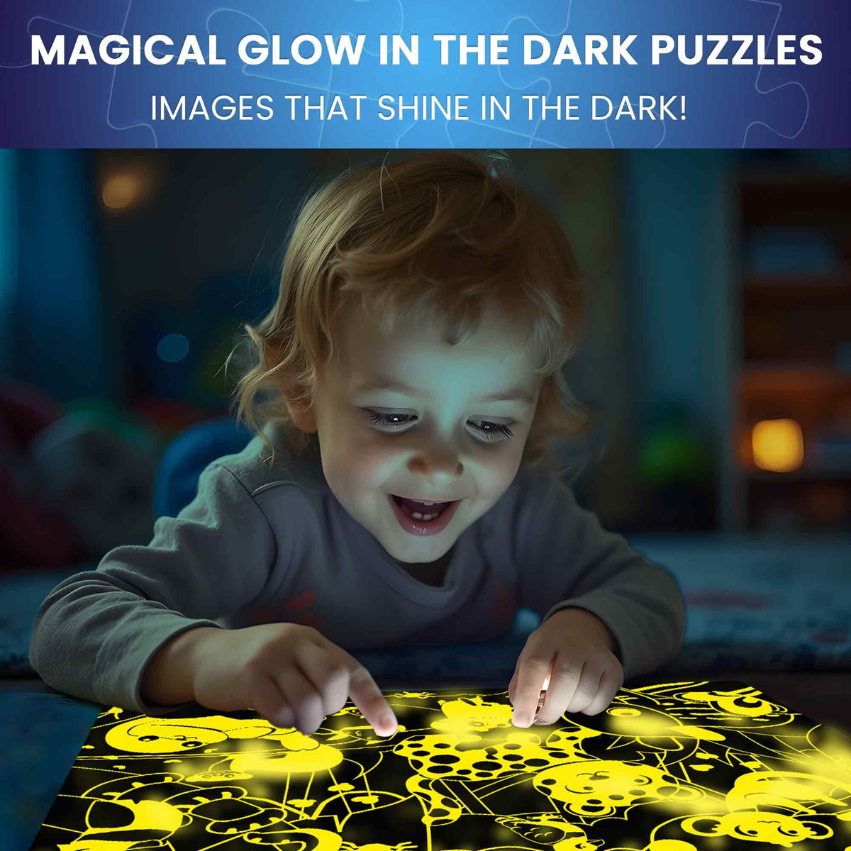 QUOKKA Glow Amazonka animals puzzle supports imagination and shape discovery for toddlers