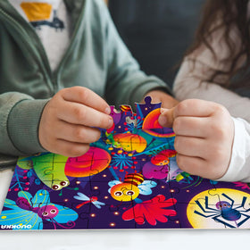QUOKKA Glow-animals toddler puzzle enhances color recognition and focus at playtime