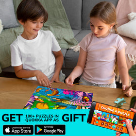 QUOKKA Puzzles for Toddlers unique-shapes: irregular pieces boost matching skills and self correction