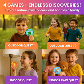 QUOKKA scavenger hunt indoor-play cards encourage screen-free fun.