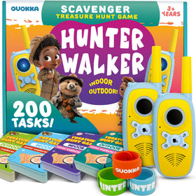 QUOKKA Scavenger Hunt with walkie talkies enhances team communication during play