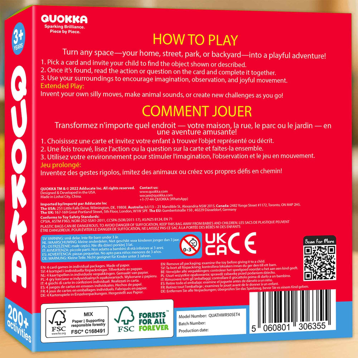 QUOKKA scavenger hunt cards are designed for on-the-go exploration.