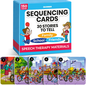 QUOKKA sequencing cards help toddlers build stories and expressive language.